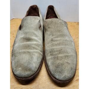 Frye Chris Venetian Shoes Mens 8 Black Leather Slip On Casual Loafer Round Toe